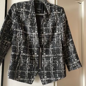 Trouvé ( Nordstrom Private label) multi textured mini zip jacket.